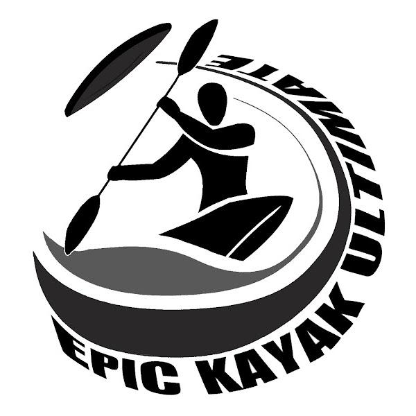 EKU Logo: A kayaker holding a disc, pointing